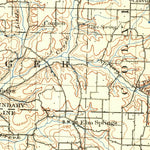United States Geological Survey Fayetteville, AR-MO (1899, 125000-Scale) digital map