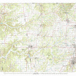 United States Geological Survey Fayetteville, AR-OK-MO (1979, 100000-Scale) digital map