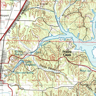 United States Geological Survey Fayetteville, AR-OK-MO (1979, 100000-Scale) digital map