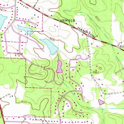 United States Geological Survey Fayetteville, GA (1965, 24000-Scale) digital map
