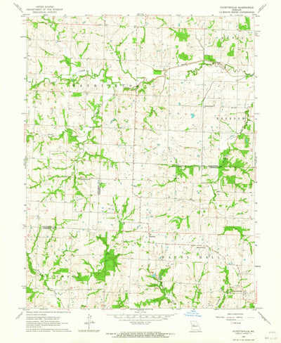 United States Geological Survey Fayetteville, MO (1963, 24000-Scale) digital map