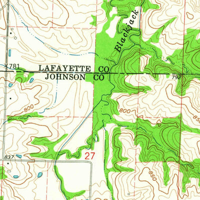 United States Geological Survey Fayetteville, MO (1963, 24000-Scale) digital map