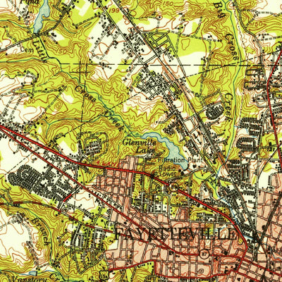 United States Geological Survey Fayetteville, NC (1948, 62500-Scale) digital map