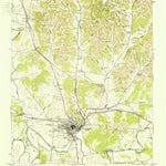 United States Geological Survey Fayetteville, TN (1951, 24000-Scale) digital map
