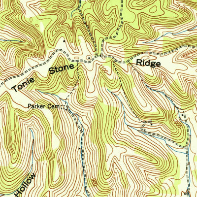 United States Geological Survey Fayetteville, TN (1951, 24000-Scale) digital map