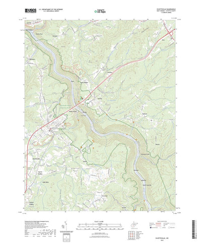 United States Geological Survey Fayetteville, WV (2023, 24000-Scale) digital map