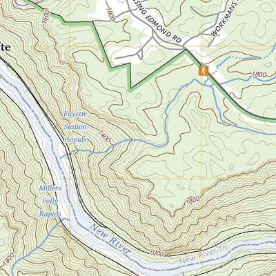 United States Geological Survey Fayetteville, WV (2023, 24000-Scale) digital map