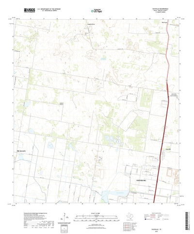 United States Geological Survey Faysville, TX (2022, 24000-Scale) digital map