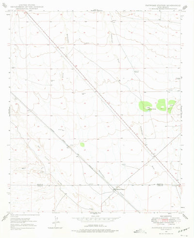 United States Geological Survey Faywood Station, NM (1947, 24000-Scale) digital map