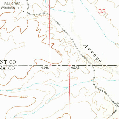 United States Geological Survey Faywood Station, NM (1947, 24000-Scale) digital map