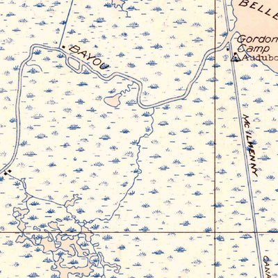 United States Geological Survey Fearman Lake, LA (1946, 31680-Scale) digital map