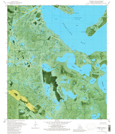 United States Geological Survey Fearman Lake, LA (1979, 24000-Scale) digital map