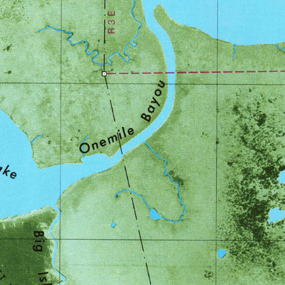 United States Geological Survey Fearman Lake, LA (1979, 24000-Scale) digital map