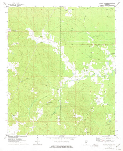 United States Geological Survey Fearns Springs, MS (1973, 24000-Scale) digital map