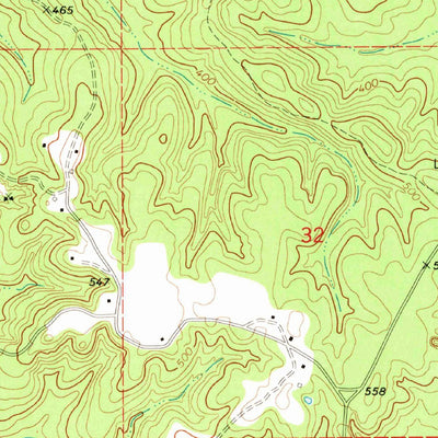 United States Geological Survey Fearns Springs, MS (1973, 24000-Scale) digital map