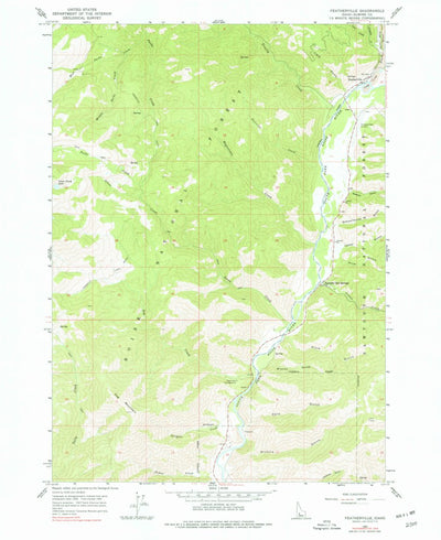 United States Geological Survey Featherville, ID (1964, 24000-Scale) digital map