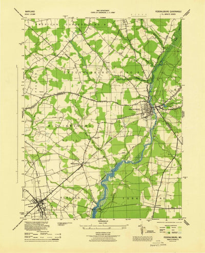 United States Geological Survey Federalsburg, MD (1944, 31680-Scale) digital map