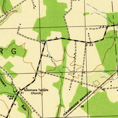 United States Geological Survey Federalsburg, MD (1944, 31680-Scale) digital map