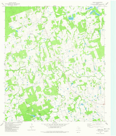 United States Geological Survey Fedor, TX (1982, 24000-Scale) digital map