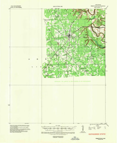 United States Geological Survey Feenyville, AR (1935, 62500-Scale) digital map