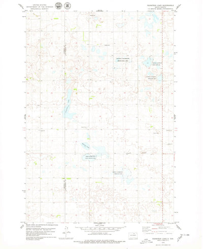 United States Geological Survey Feinstein Lake, SD (1978, 24000-Scale) digital map