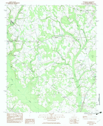 United States Geological Survey Felderville, SC (1982, 24000-Scale) digital map