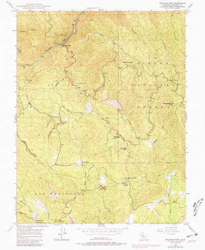 United States Geological Survey Feliciana Mountain, CA (1947, 24000-Scale) digital map