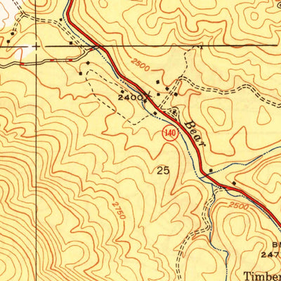 United States Geological Survey Feliciana Mountain, CA (1948, 24000-Scale) digital map