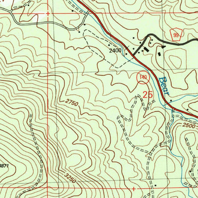 United States Geological Survey Feliciana Mountain, CA (2004, 24000-Scale) digital map