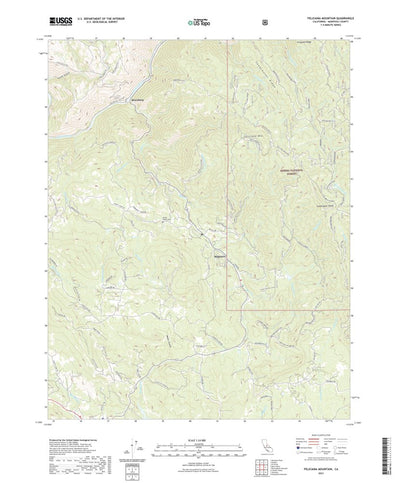 United States Geological Survey Feliciana Mountain, CA (2021, 24000-Scale) digital map