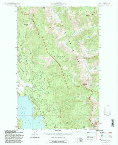 United States Geological Survey Felix Peak, MT (1994, 24000-Scale) digital map