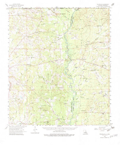 United States Geological Survey Felixville, LA-MS (1958, 62500-Scale) digital map
