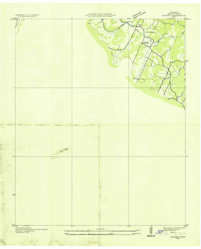 United States Geological Survey Felker, TN (1935, 24000-Scale) digital map