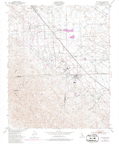 United States Geological Survey Fellows, CA (1950, 24000-Scale) digital map