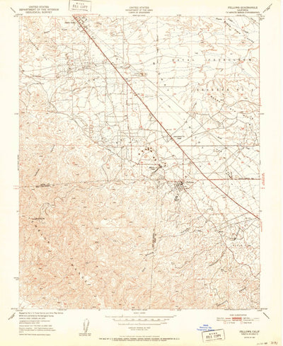 United States Geological Survey Fellows, CA (1951, 24000-Scale) digital map
