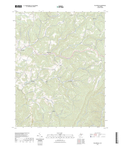 United States Geological Survey Fellowsville, WV (2023, 24000-Scale) digital map