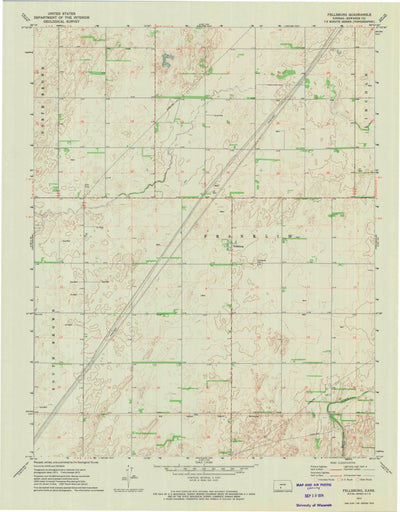 United States Geological Survey Fellsburg, KS (1972, 24000-Scale) digital map