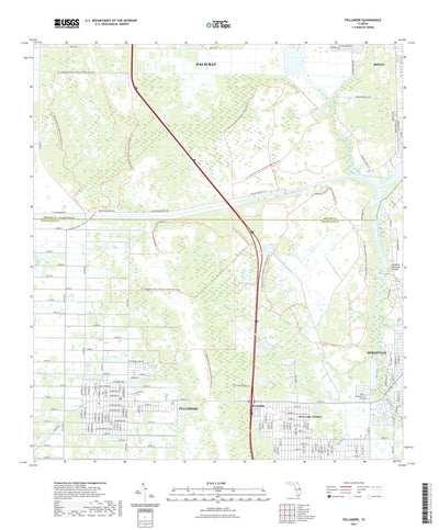 United States Geological Survey Fellsmere, FL (2021, 24000-Scale) digital map