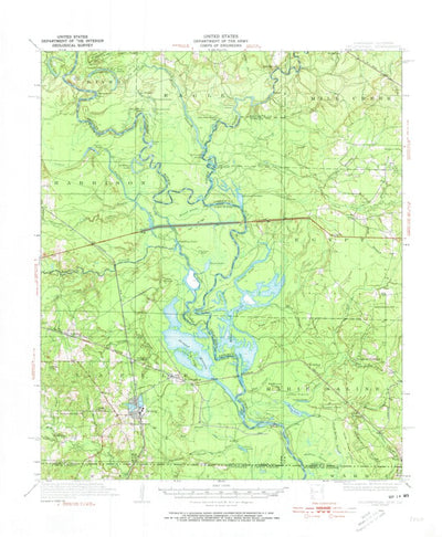 United States Geological Survey Felsenthal, AR-LA (1934, 62500-Scale) digital map