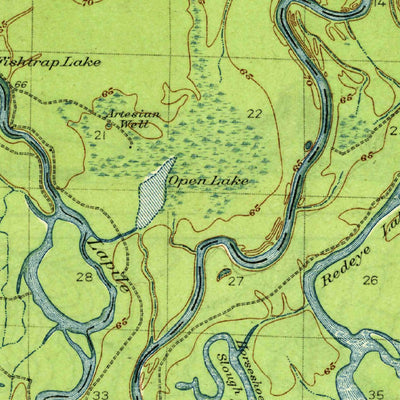 United States Geological Survey Felsenthal, AR-LA (1938, 62500-Scale) digital map