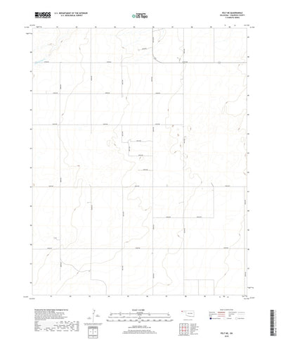 United States Geological Survey Felt NE, OK (2018, 24000-Scale) digital map
