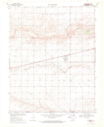 United States Geological Survey Felt, OK-TX (1969, 24000-Scale) digital map