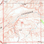 United States Geological Survey Felt, OK-TX (1969, 24000-Scale) digital map