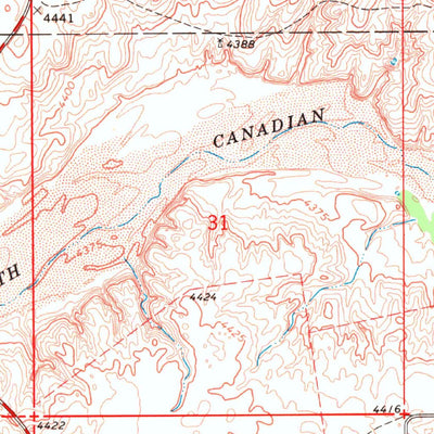 United States Geological Survey Felt, OK-TX (1969, 24000-Scale) digital map