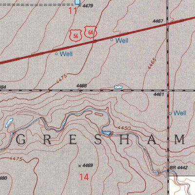 United States Geological Survey Felt, OK-TX (1998, 24000-Scale) digital map