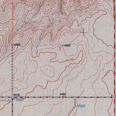 United States Geological Survey Felt, OK-TX (1998, 24000-Scale) digital map