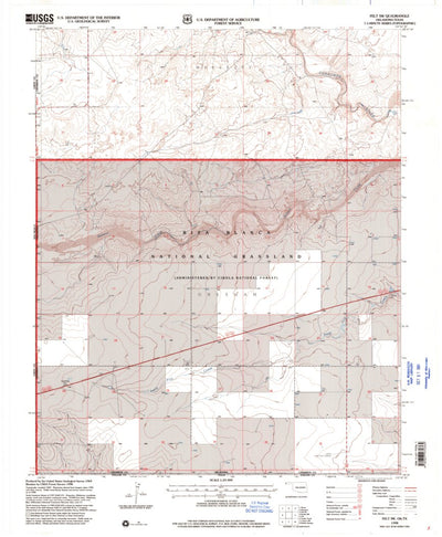 United States Geological Survey Felt SW, OK-TX (1998, 24000-Scale) digital map