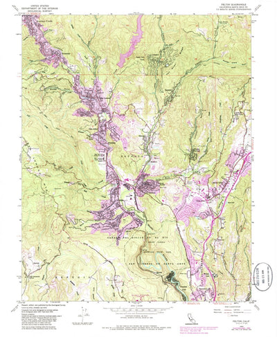 United States Geological Survey Felton, CA (1955, 24000-Scale) digital map