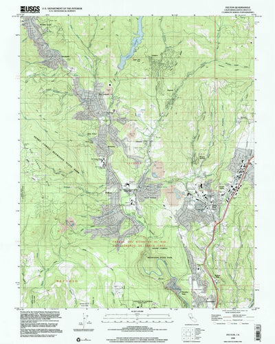 United States Geological Survey Felton, CA (1998, 24000-Scale) digital map