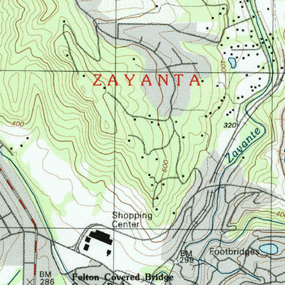 United States Geological Survey Felton, CA (1998, 24000-Scale) digital map